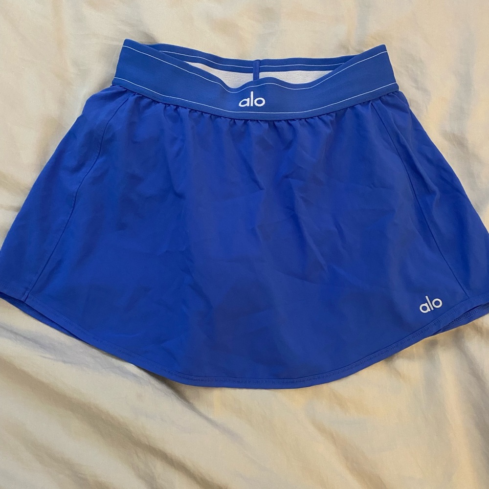 ALO Yoga Blue Mini Skirt